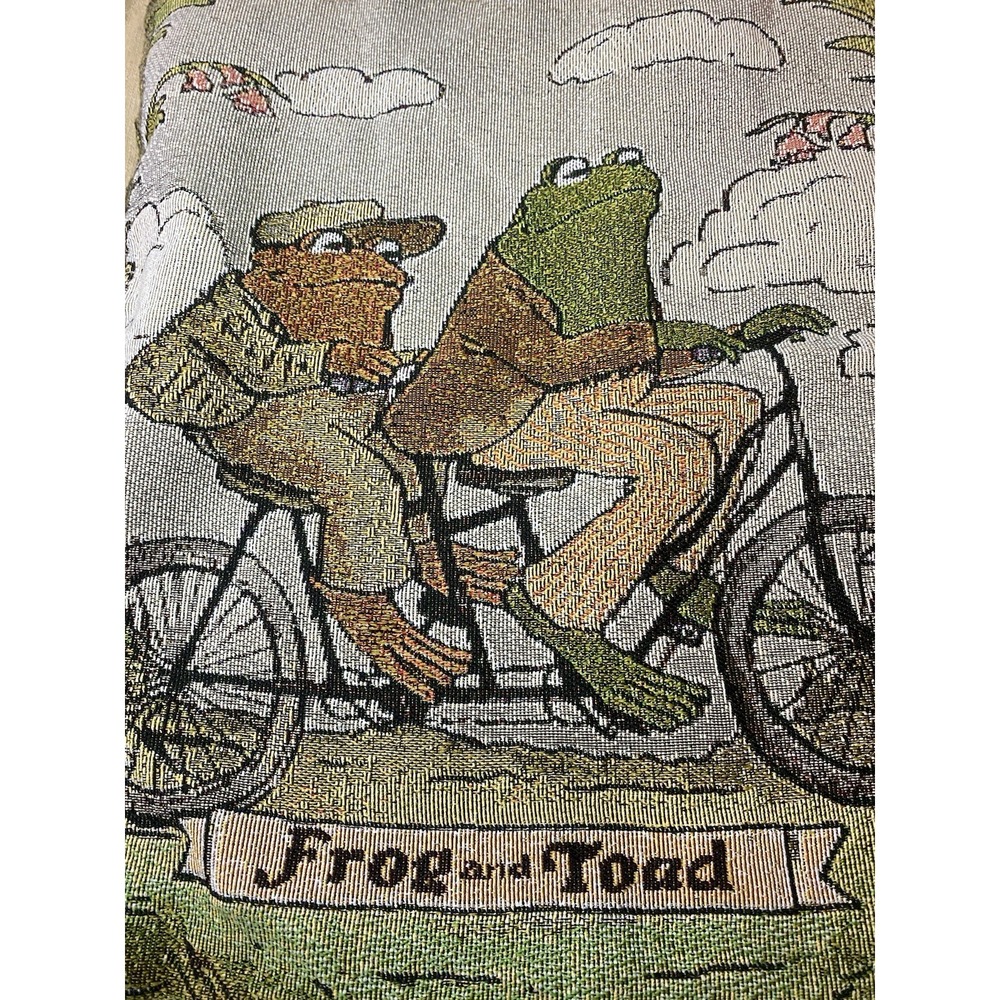 Frog and Toad Best Friends Beige Long Sleeve Vintage Sweat Shirt Medium Tapestry - Picture 4 of 12